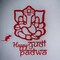 Happy Gudi Padwa Ganesha Wall Stickers Gudi Padwa Cutout for Backdrop Indian Religious Spiritual Home Styling Traditional Decor Ganesh Backdrop Housewarming Return Gift